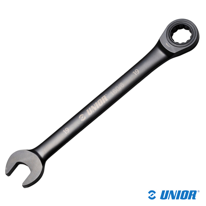 Klucz płaski UNR-160/6 Oczkowy;Grzechotka;15mm