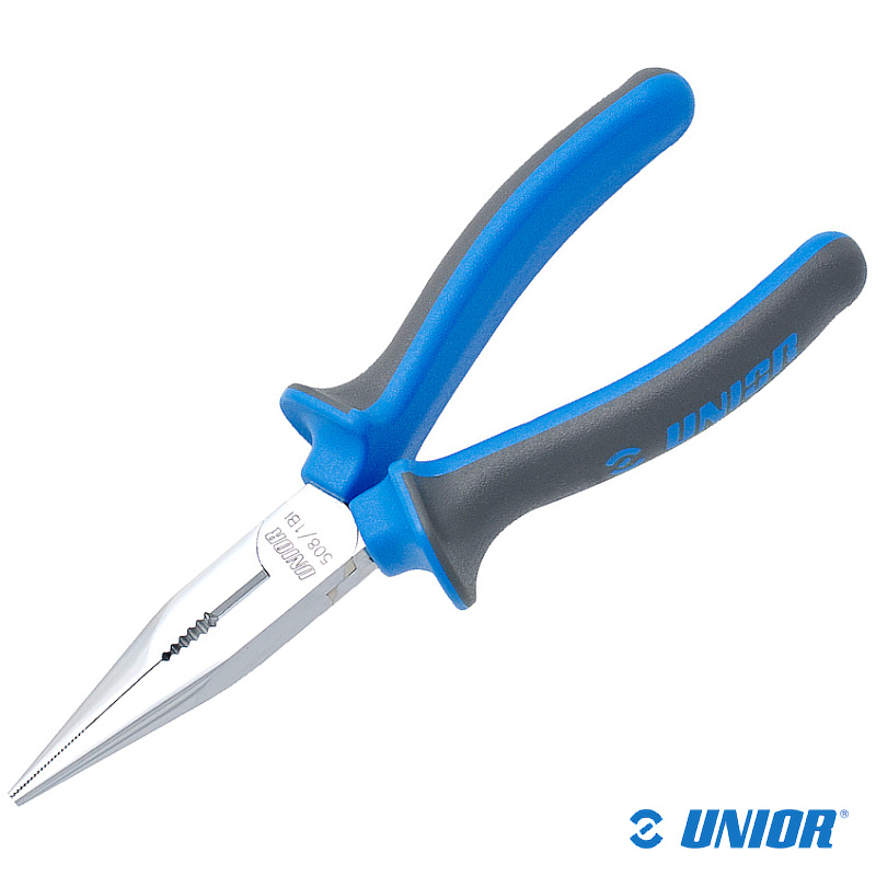 Szczypce półokrągłe UNR-508/1BI proste;170mm