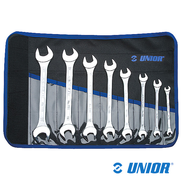 Zestaw kluczy płaskich UNR-110/1CT dwustr.;Etui