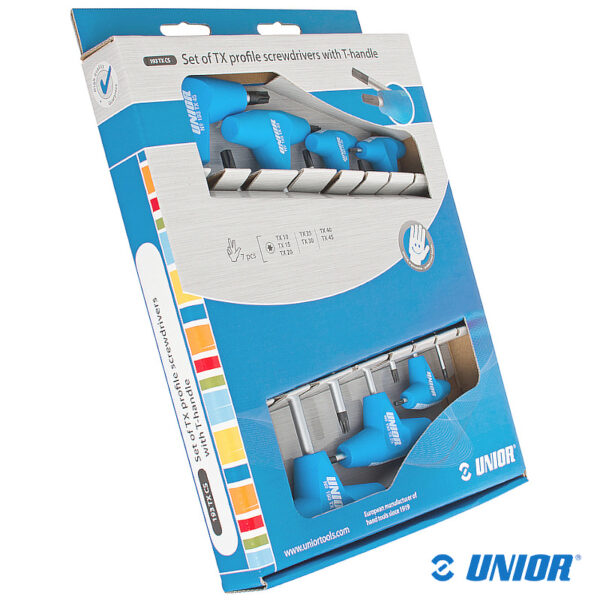 Zestaw kluczy torx UNR-193TXCS 7szt;Typ”T”