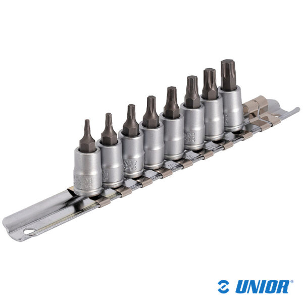 Zestaw nasadek UNR-187HTXP8 1/4″;Torxy;8szt