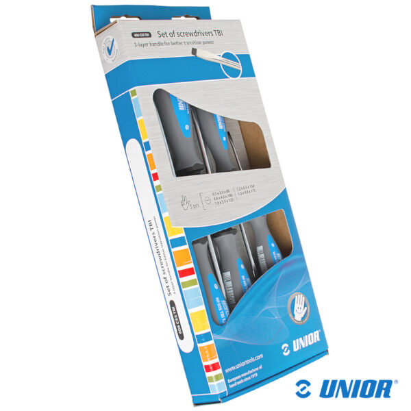 Zestaw śrubokrętów UNR-606CS5TBI Płaskie;5szt