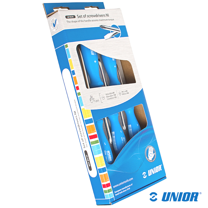 Zestaw śrubokrętów UNR-607B5NI 5szt